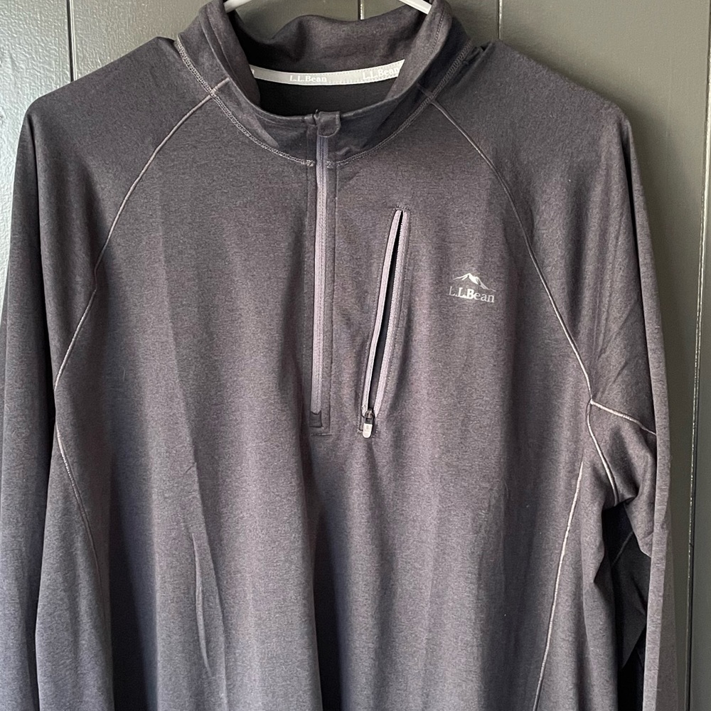 Ll Bean Quick Dry Trail Tee Quarter Zip